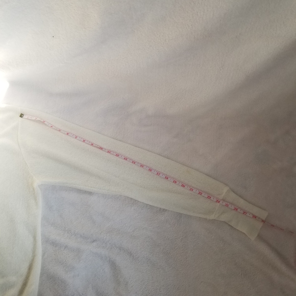 Vintage PICKERING Brookwood Country Club USA Ivory Button Up Cardigan R… - Picture 10 of 12